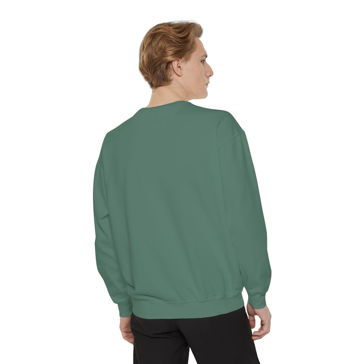 "That's Not Restorative" Garment-Dyed Sweatshirt with Chest Logo