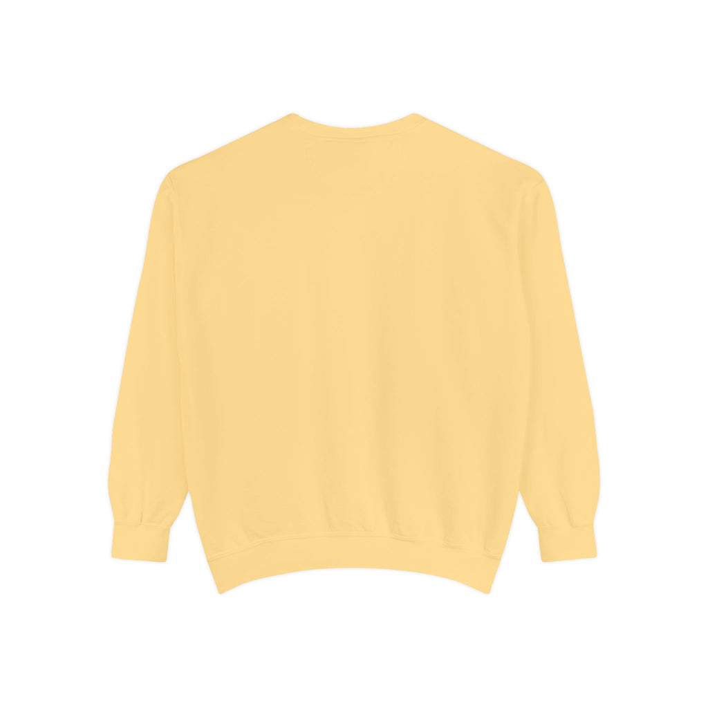 "That's Not Restorative" Garment-Dyed Sweatshirt with Chest Logo