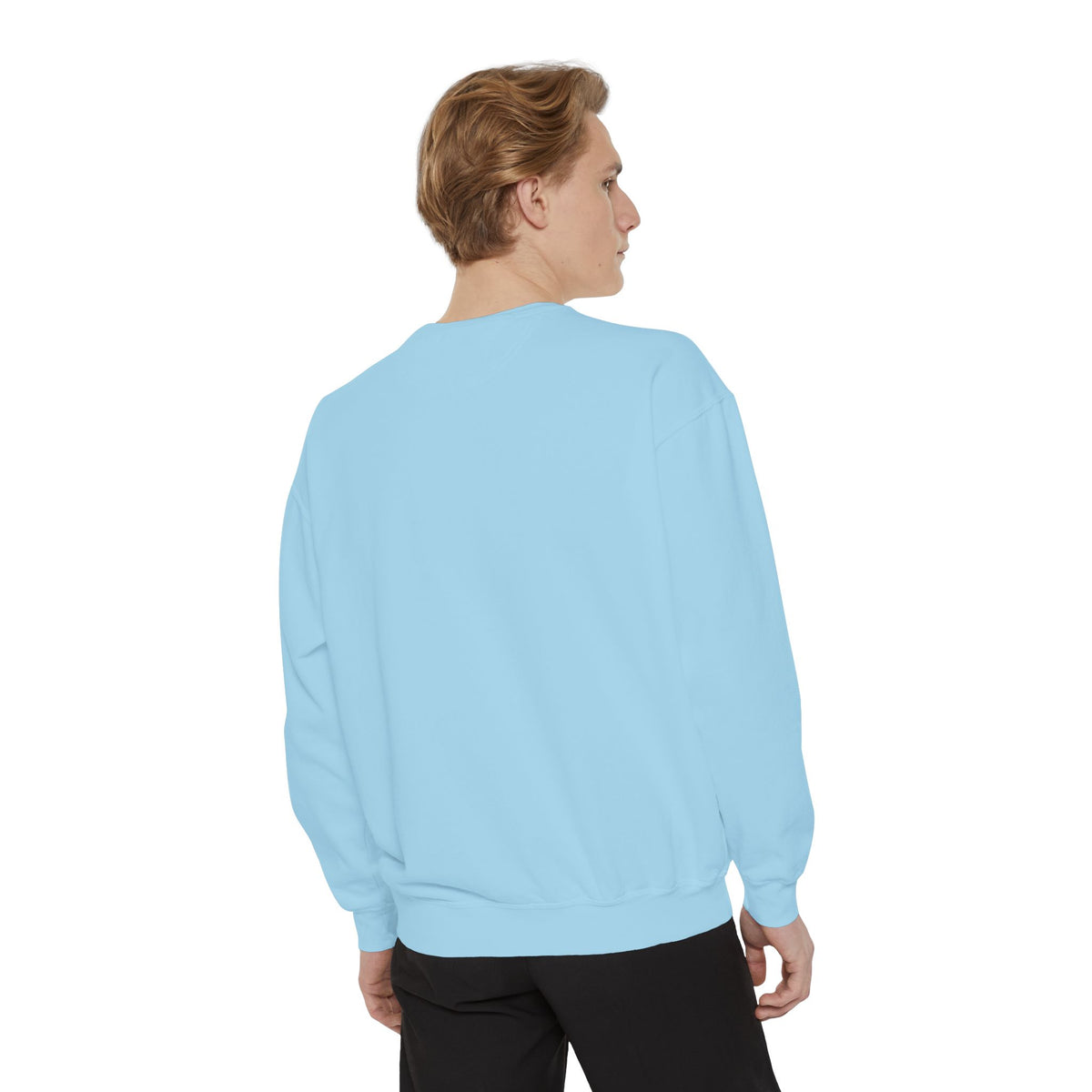 "That's Not Restorative" Garment-Dyed Sweatshirt with Chest Logo