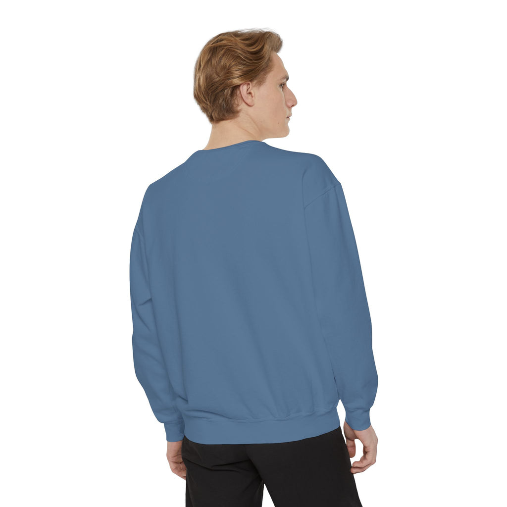 "That's Not Restorative" Garment-Dyed Sweatshirt with Chest Logo