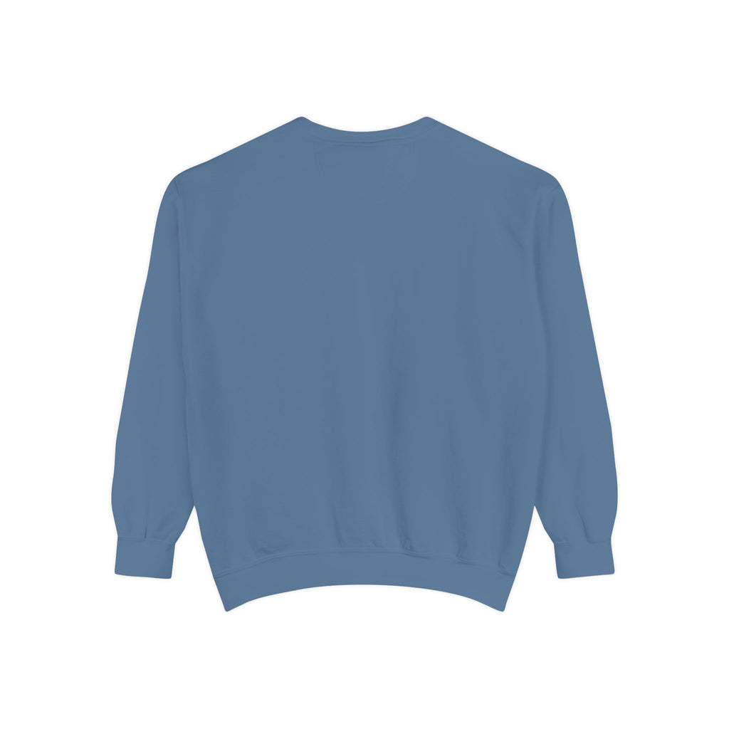 "That's Not Restorative" Garment-Dyed Sweatshirt with Chest Logo