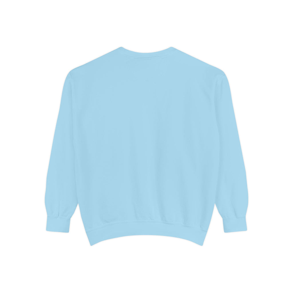 "That's Not Restorative" Garment-Dyed Sweatshirt with Chest Logo